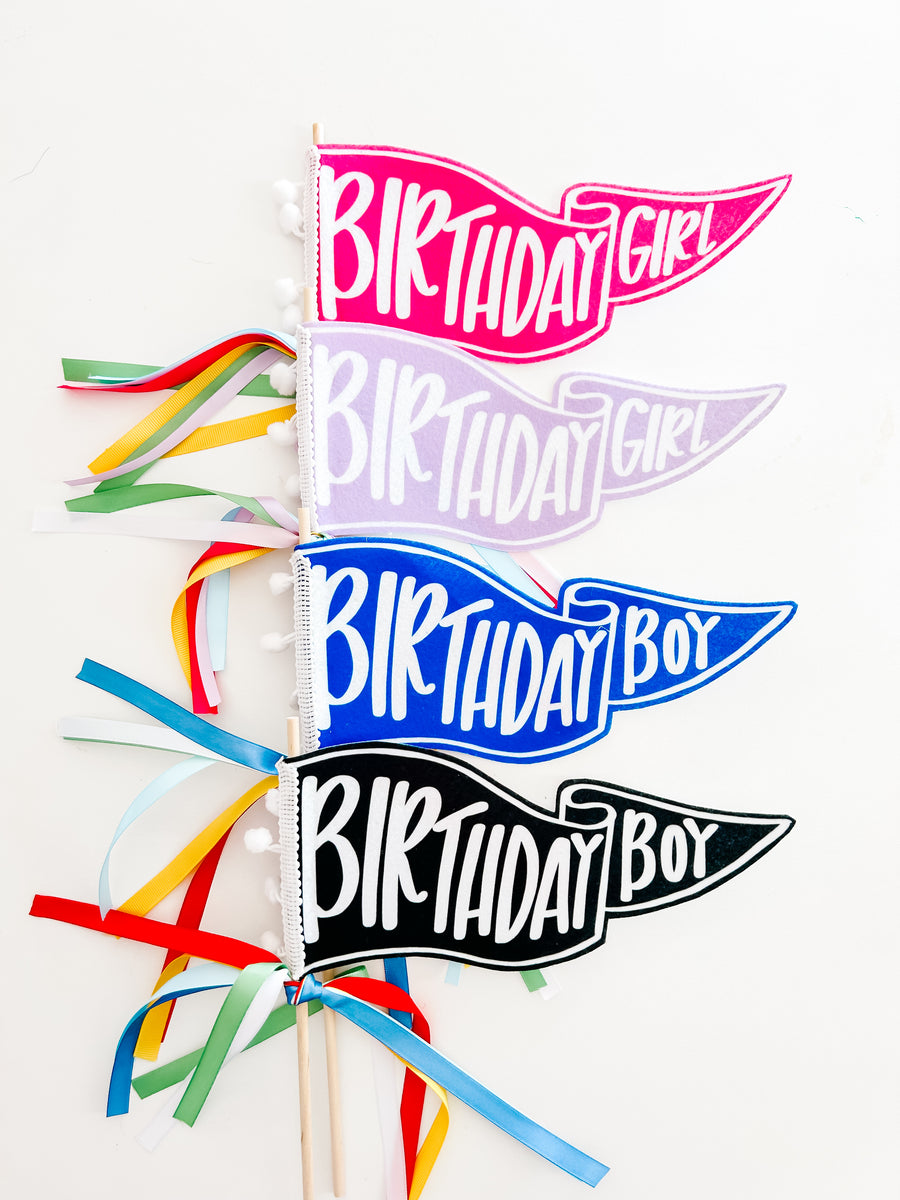 Fluorescent Letters Birthday Flag Background Decorations