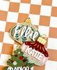 Retro Ornament Name Tag