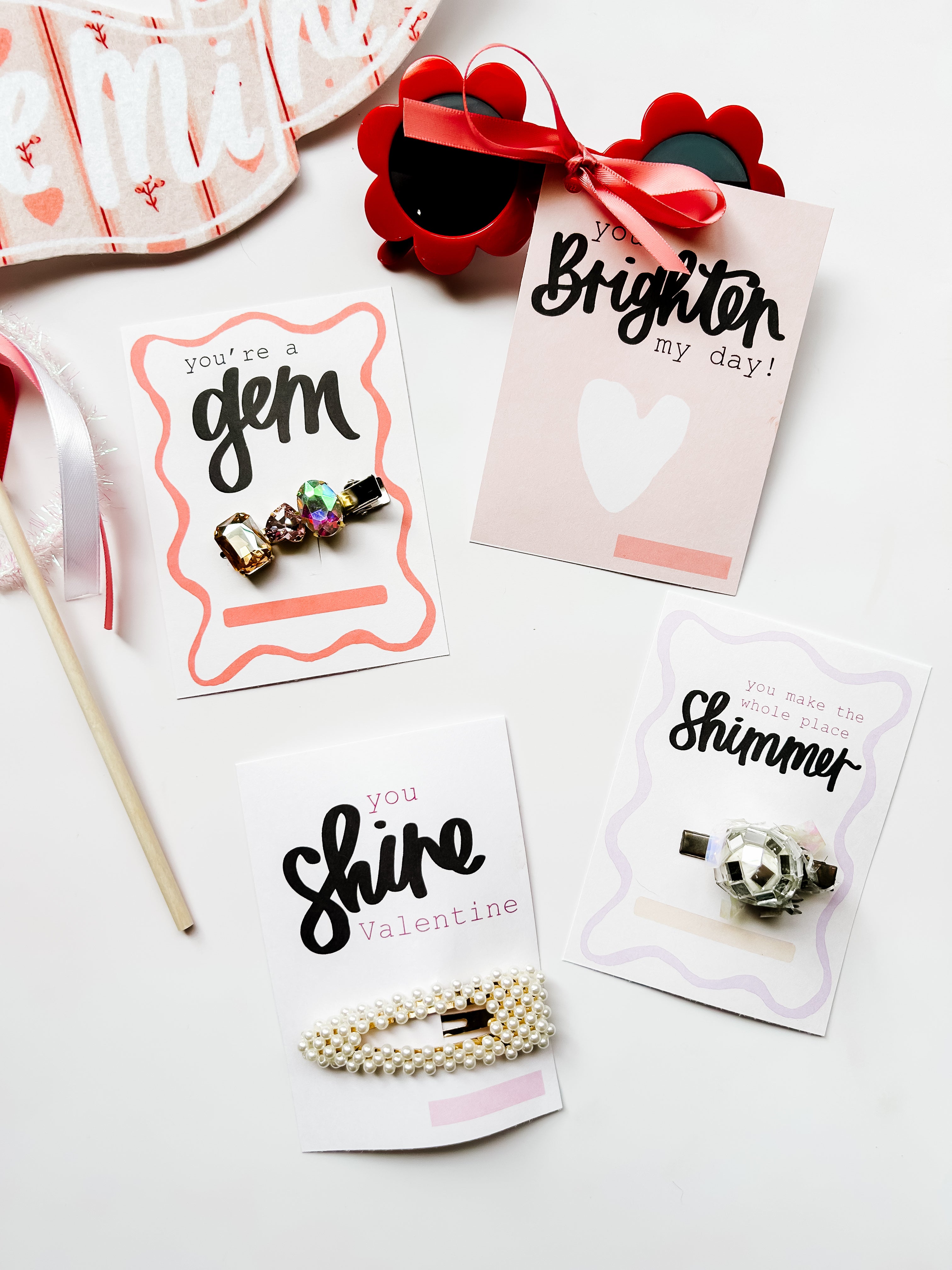 Printable Valentines Set - Gems & Jewels