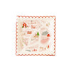North Pole Map Paper Plate