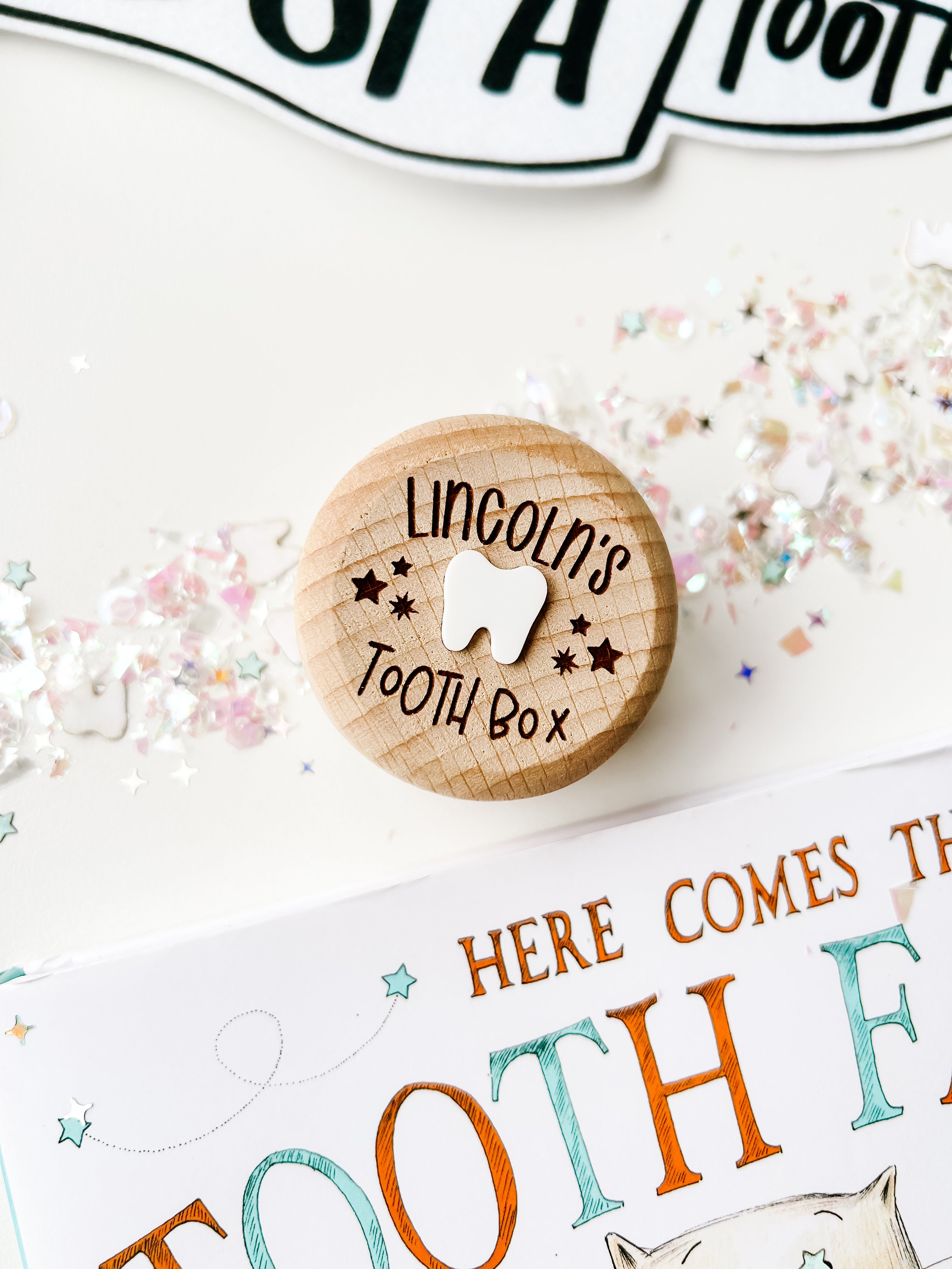 Round Tooth Fairy Keepsake Box – Goldie Letter Co