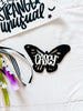 Black Butterfly Tag