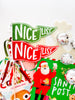 Nice List Pennant Flag PRINTABLE