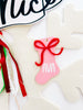 Stocking Name Tag with Bow