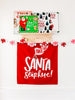 Santa Stop Here Fabric Banner