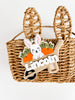 Wheelbarrow Bunny Name Tag