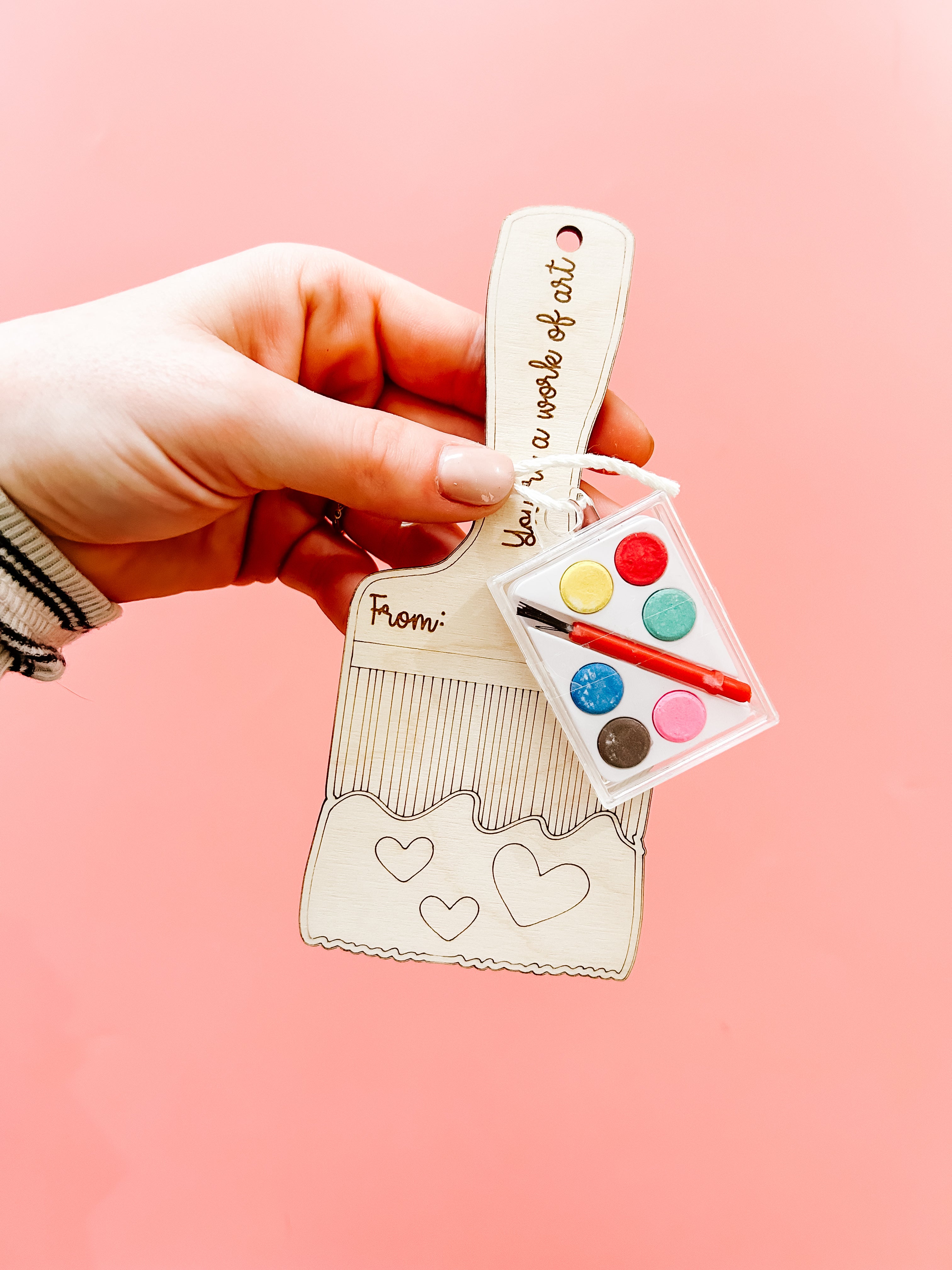 Watercolor Paint Kit Valentines Gift