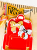 School Bow Name Tag