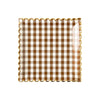 Brown Gingham Scallop Plate