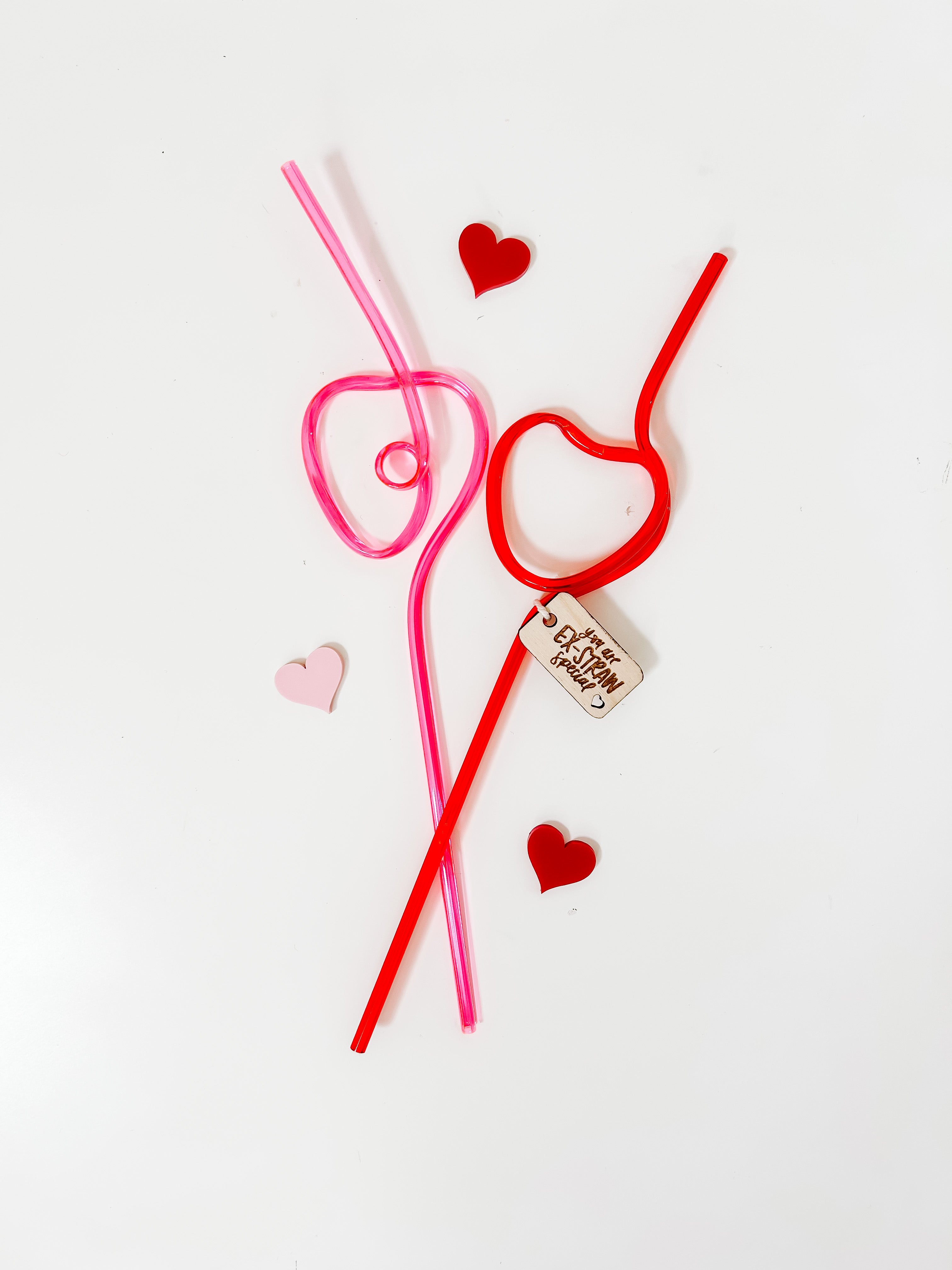 Heart Straw Valentines Gift